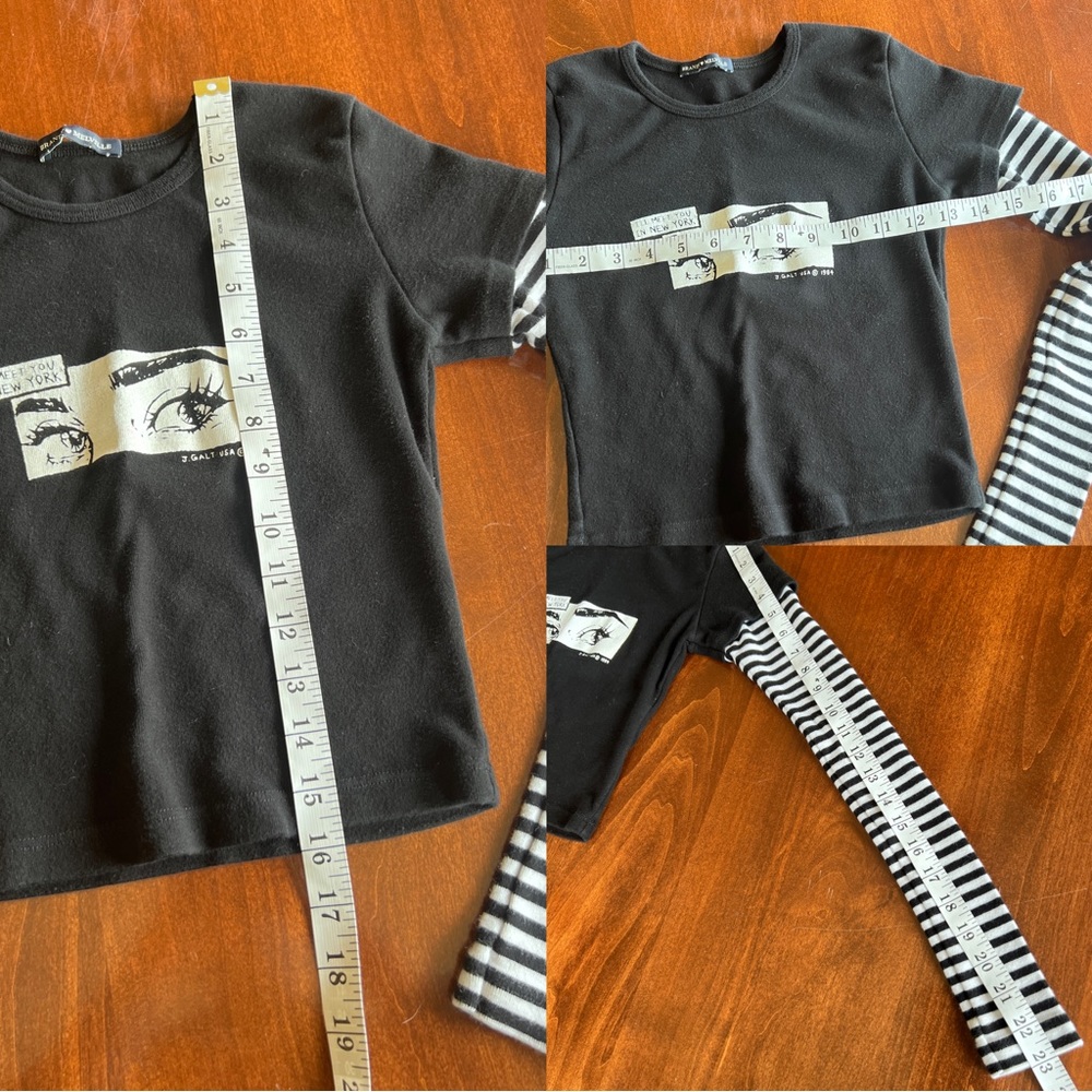 ❌SOLD❌ Rare Brandy Melville Ashlyn Striped Long Sleeve New York Top - Picture 5 of 5